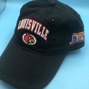 University Of Louisville Cardinals Hat Black Adjustable Beef O Brady’s Bowl UOFL